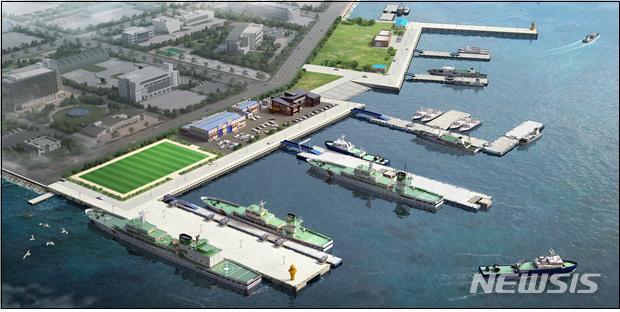 목포 해경전용부두 부잔교 준공…5천톤급 함정 접안 가능 