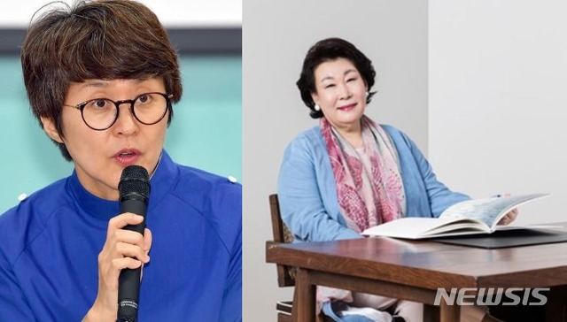 【서울=뉴시스】 김선정 광주비엔날레 대표이사(왼쪽) 이현숙 국제갤러리 회장