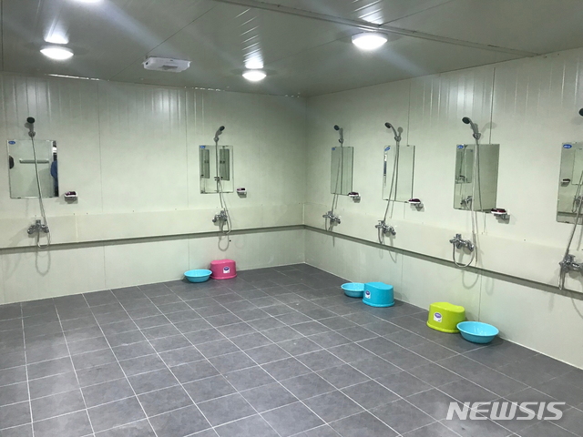 건설근로자 샤워실