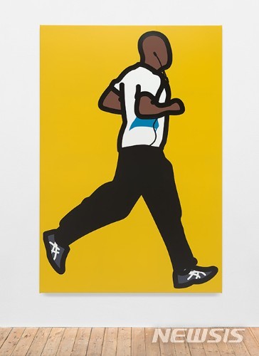 【서울=뉴시스】 줄리안 오피, 'pilot, 2015,Vinyl on wooden stretcher226.8 x 155.1 x 3.5 cm Courtesy the artist and Kukje Gallery, 사진 제공 국제갤러리</pilot.>