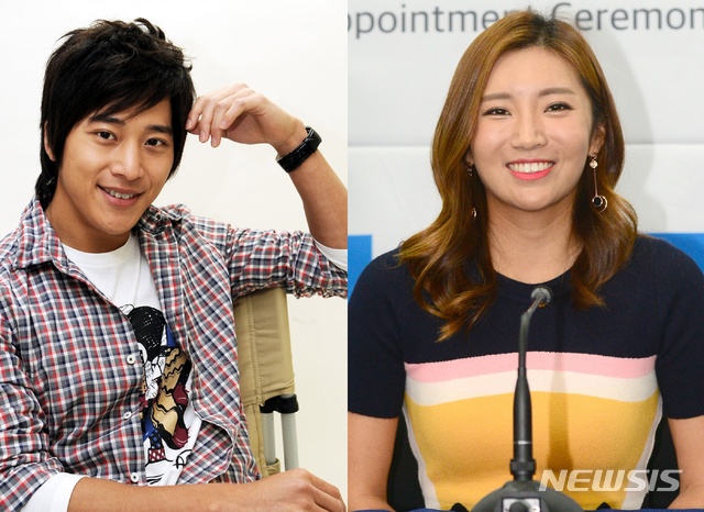 이완(왼쪽), 이보미