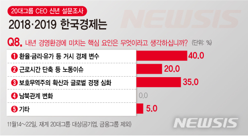 【서울=뉴시스】20대그룹 CEO 신년 설문조사 (그래픽=전진우 기자)