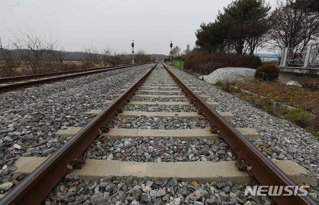 북쪽으로 뻗은 철도. (사진=뉴시스 DB)