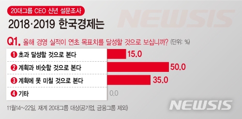 【서울=뉴시스】20대그룹 CEO 신년 설문조사 (그래픽=전진우 기자)