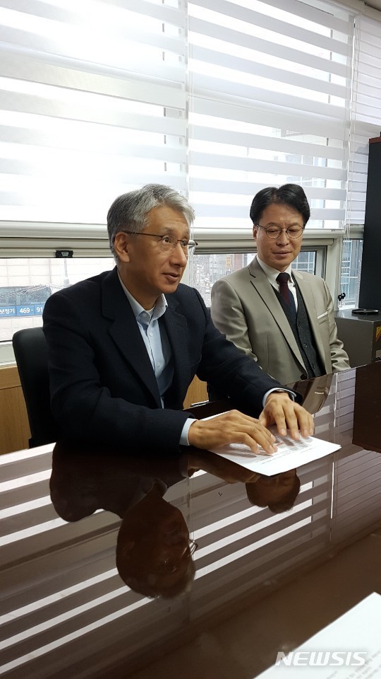 【서울=뉴시스】라동민 키스톤랩 대표가 지난달 26일 서울 성동구에 위치한 본사에서 뉴시스와의 인터뷰를 진행하고 있다. 2018.12.02 (사진 = 키스톤랩 제공) photo@newsis.com