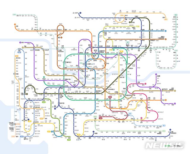 [서울=뉴시스]서울 지하철 노선도. (노선도=뉴시스 DB)