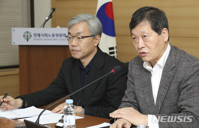 경사노위 노사관계위 "ILO 비준 등 이달말까지 합의 안되면 국회 넘길 것"&nbsp; 