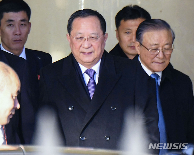 北 리용호, 2박3일 방중 일정 마쳐…8~9일 몽골 방문&nbsp; 