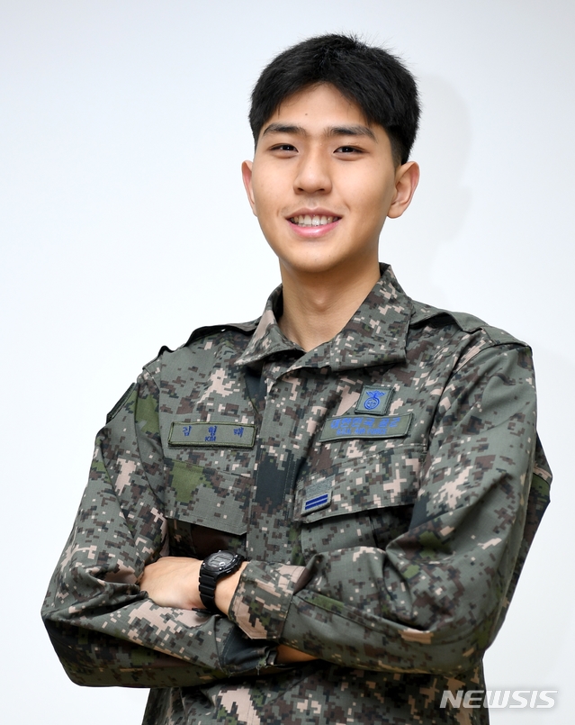 【서울=뉴시스】 공군 제3방공유도탄여단 김형태 일병. (공군 제공)