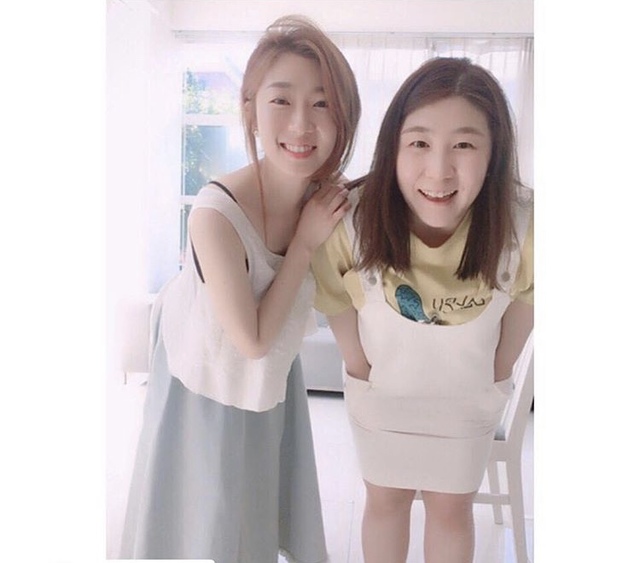 정혜선(왼쪽), 정다운