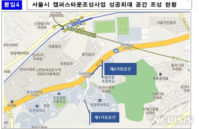 【서울=뉴시스】박대로 기자 =서울시 캠퍼스타운조성사업 성공회대 공간 조성 현황. 2018.12.10. (사진=서울시 제공)