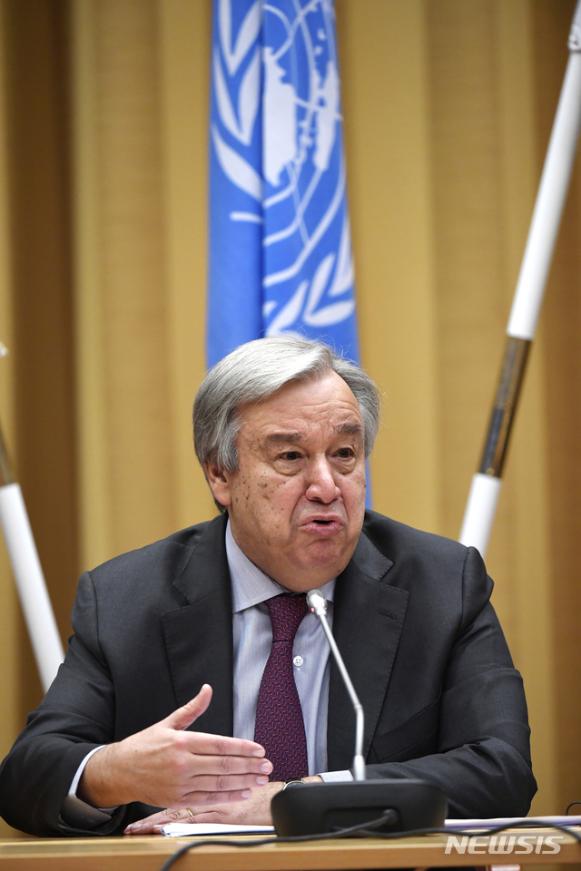 구테흐스,&nbsp; '세계 여성의 날" 맞아 여성의 권리 보호 강조 