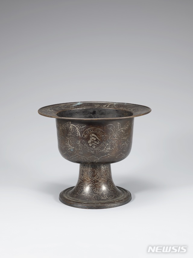 청동 은 입사 향완