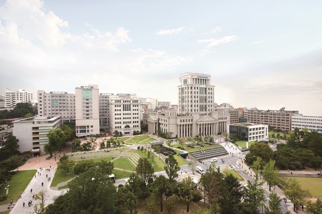 한국외국어대학교 서울캠퍼스 전경.