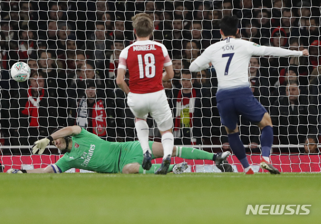 손흥민, 골-환호-알리-웃통-태극기