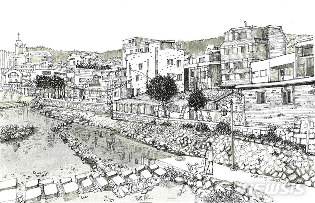 【서울=뉴시스】서대문구는 서대문50플러스센터의 수강생 모임 '기억이 머무는 풍경'이 오는 22~27일 홍은동 포방터시장 카페(포방터길 43)에서 작품 전시회를 연다고 21일 밝혔다. 2018.12.21. (사진=서대문구 제공)