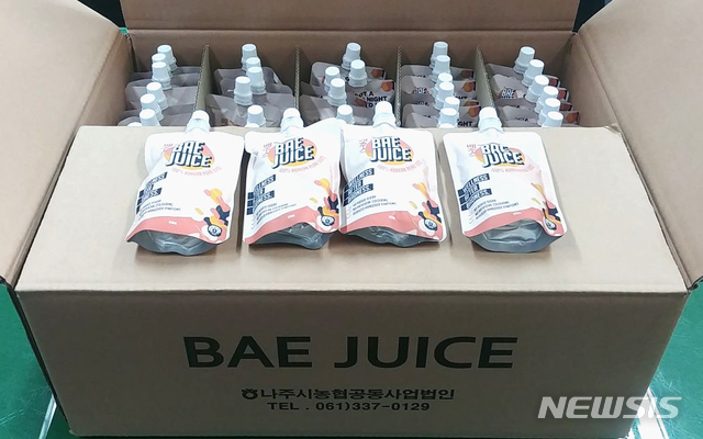 호주 멜버른 소재의 세븐일레븐 편의점에서 성인용 숙취해소 음료로 판매 중인 배주스 (사진=뉴시스DB) photo@newsis.com