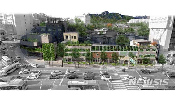 【서울=뉴시스】 돈의문 박물관 마을 수직정원 당선작. 2018.12.25. (사진= 서울시 제공)