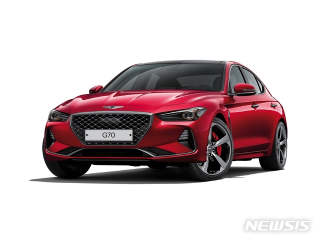 제네시스 'G70', 신차안전도평가 '중형 세단 부문' 최우수