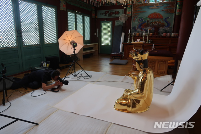 불상 문화재 2차원 이미지 촬영 작업