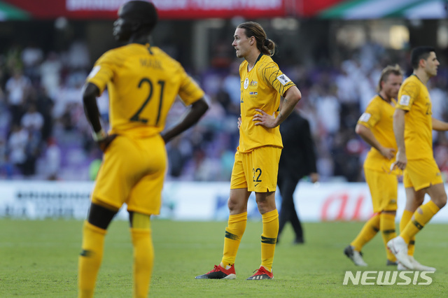 디펜딩챔피언 호주, FIFA랭킹 109위 요르단에 충격패