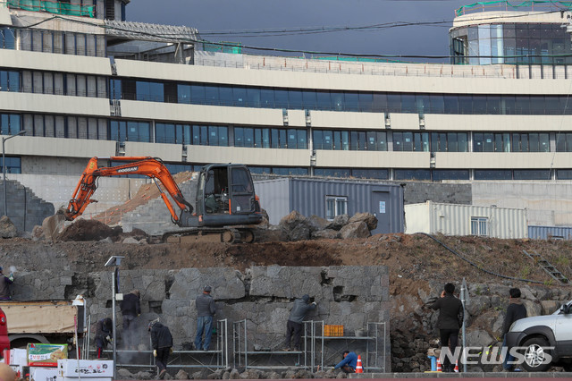 【서귀포=뉴시스】 우장호 기자 = 공사 중인 제주헬스케어타운 시설. (사진=뉴시스DB) 2019.11.21. photo@newsis.com