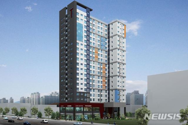 【서울=뉴시스】서울 지하철 6·7호선 태릉입구역 인근에 2021년 역세권 청년주택이 들어선다. 서울 노원구에 건립이 결정된 첫번째 역세권 청년주택이다. 2019.01.11. (투시도=서울시 제공)