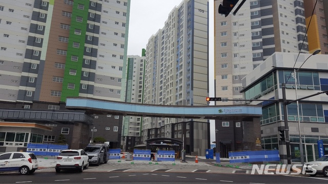 【진주=뉴시스】정경규 기자 = 경남 진주 정촌 대경파미르 전경.