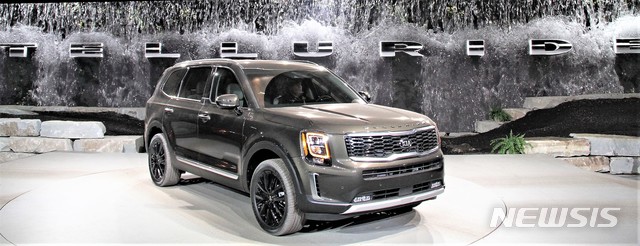 2019 북미 국제 오토쇼에서 최초 공개된 기아차 ‘텔루라이드’.(사진 = 기아자동차 제공)