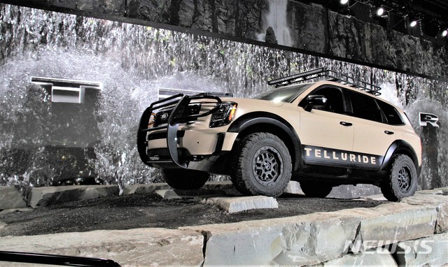 ‘2019 북미 국제 오토쇼에 전시된 커스터마이징 버전 텔루라이드. (사진 = 기아자동차 제공)