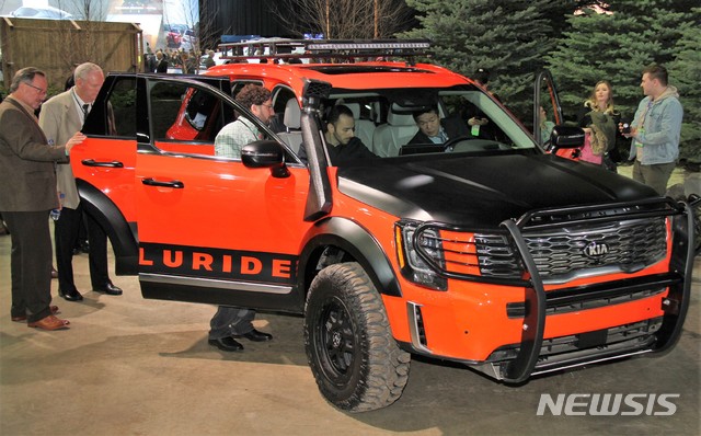‘2019 북미 국제 오토쇼에 전시된 커스터마이징 버전 텔루라이드. (사진 = 기아자동차 제공)