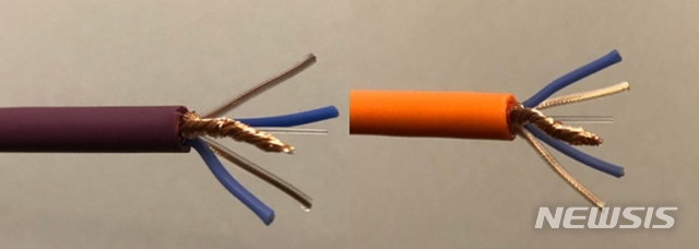 【서울=뉴시스】케이블 제조업체 가온전선은 오디오 음향 전문 기업 사운드트리와 협업을 통해 프로페셔녈 오디오 케이블 '아치스트', '아치스트 하모닉스' 2종을 출시했다고 18일 밝혔다. 사진은 좌측부터 '아치스트', '아치스트 하모닉스'의 모습. 2019.01.18 (사진 = 가온전선 제공) photo@newsis.com