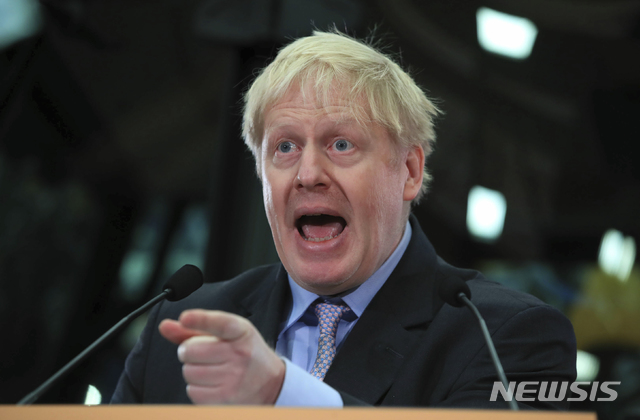 보리스 존슨 "브렉시트 못 하면 보수당 해체 가능성"
