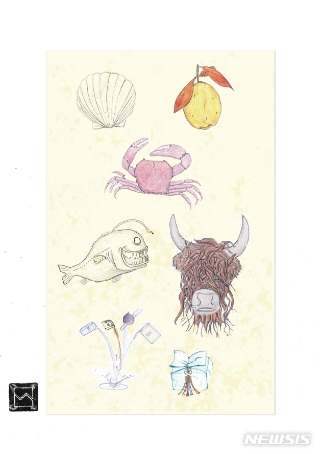 【서울=뉴시스】조셉 리저우드 셰프의 시그니처 메뉴 스케치. 자신이 사용할 한국의 신선한 재료를 소개해 보는 이의 미각을 자극한다. 