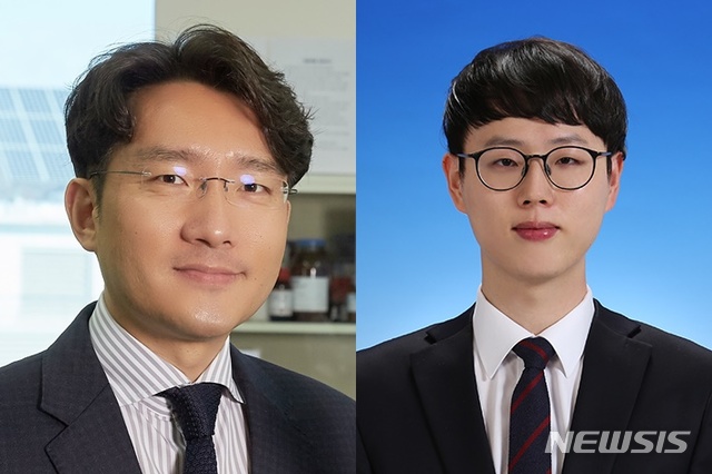 【울산=뉴시스】박일호 기자 = 울산과학기술원(UNIST)은 에너지 및 화학공학부 주상훈 교수(왼쪽)가 한국차세대과학기술원 신입회원으로 선출됐고, 주 교수의 제자 사영진 박사(오른쪽)가 제8회 에쓰-오일 우수학위 논문상 화학부문 대상을 수상했다고 22일 밝혔다. 2019.01.22. (사진=울산과학기술원 제공) photo@newsis.com