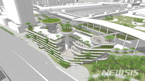 【서울=뉴시스】가락몰 물류센터 설계공모 1등 조감도. 2019.01.22. (사진=서울시 제공)