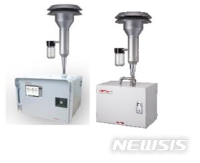 【세종=뉴시스】베타선(β-ray) 흡수 방식의 미세먼지 농도 연속 자동측정기.