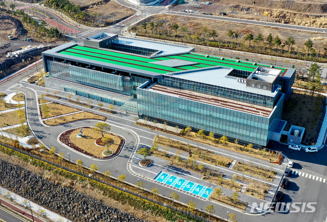 【서귀포=뉴시스】우장호 기자 = 제주 서귀포시 헬스케어타운 내 녹지국제병원 모습. 2019.01.24.&nbsp; woo1223@newsis.com 