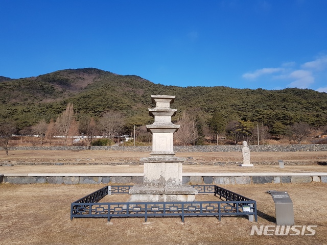 보령 성주사지 석탑 배치 현황