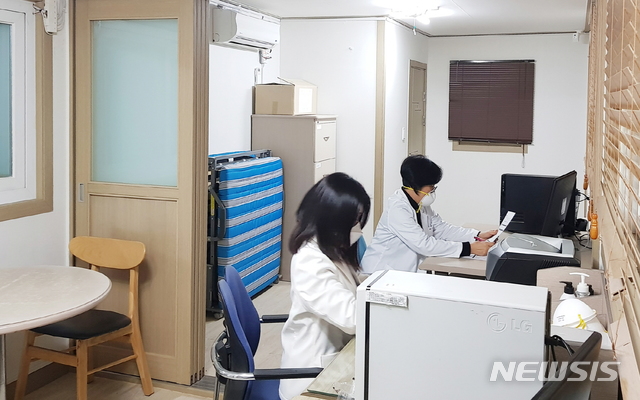 【서울=뉴시스】 도봉구 홍역 의심환자 선별진료소. 2019.01.25. (사진= 도봉구 제공) 