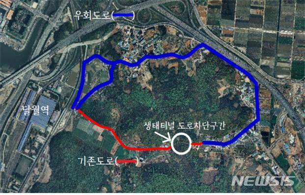 【시흥=뉴시스】 조성필 기자 = 달월역 진입도로 확장공사 관련 통행제한 및 우회도로 계획. 2019.01.27 (사진=시흥시 제공) photo@newsis.com