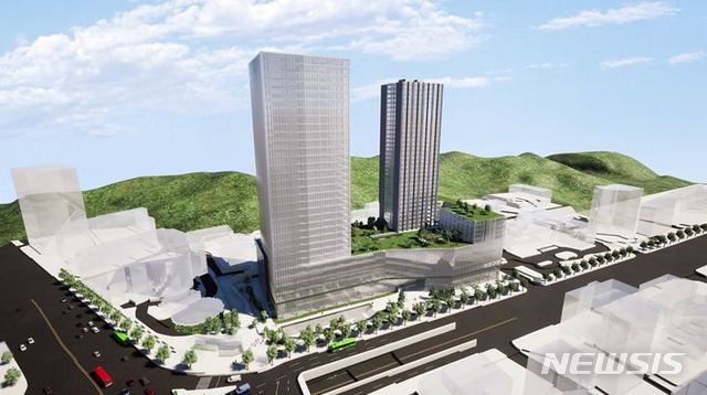 【서울=뉴시스】서울주택도시공사(SH공사)가 한국토지주택공사(LH공사)와 공동으로 서초구청 신청사 위탁개발사업에 본격적으로 나선다. 2019.01.28. (조감도=서울시 제공)