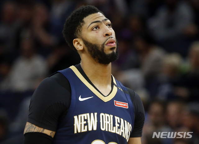 【미네아폴리스(미국)=AP/뉴시스】 앤서니 데이비스