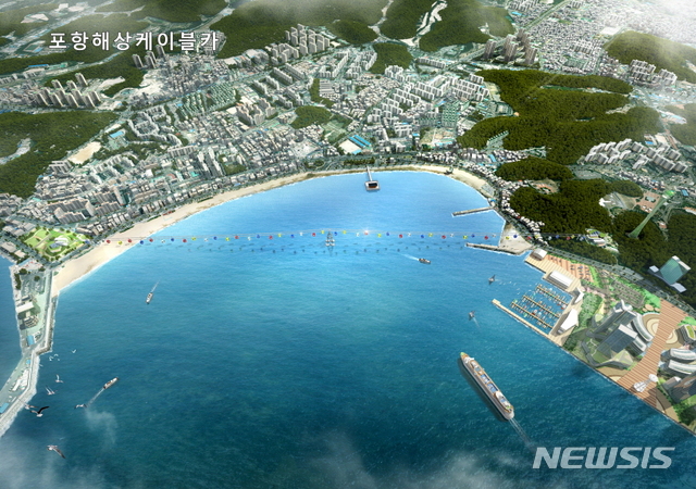 【포항=뉴시스】강진구 기자 = 사진은 포항시 영일만해상케이블카 조감도.2019.01.29.(사진=포항시 제공) photo@newsis.com