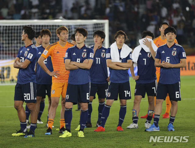 【아부다비(UAE)=AP/뉴시스】 일본 선수들