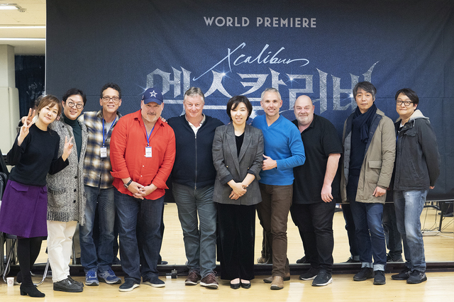 뮤지컬 '엑스칼리버' 창작진. ⓒEMK