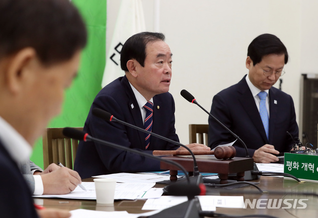 【서울=뉴시스】고승민 기자 = 장병완 민주평화당 원내대표. 2019.02.12.&nbsp; kkssmm99@newsis.com