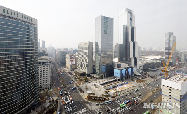 서울 강남구 테헤란로 일대 모습. 뉴시스 자료사진.