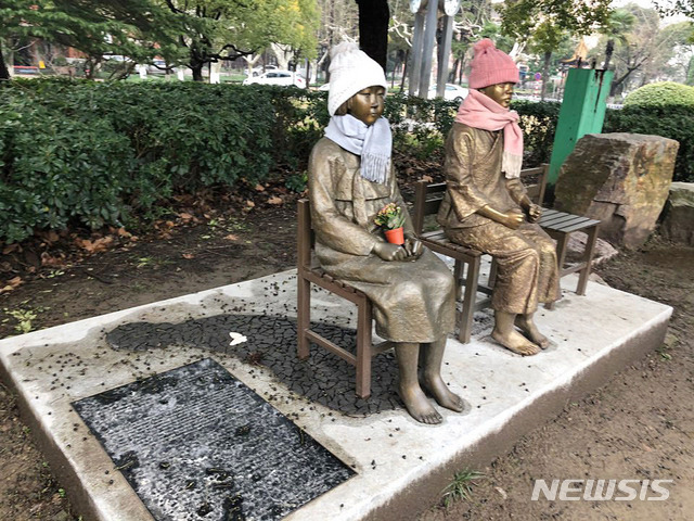 [상하이(중국)=뉴시스] 중국 위안부 역사박물관 소녀상.(사진=뉴시스 DB) 2025.05.07 photo@newsis.com