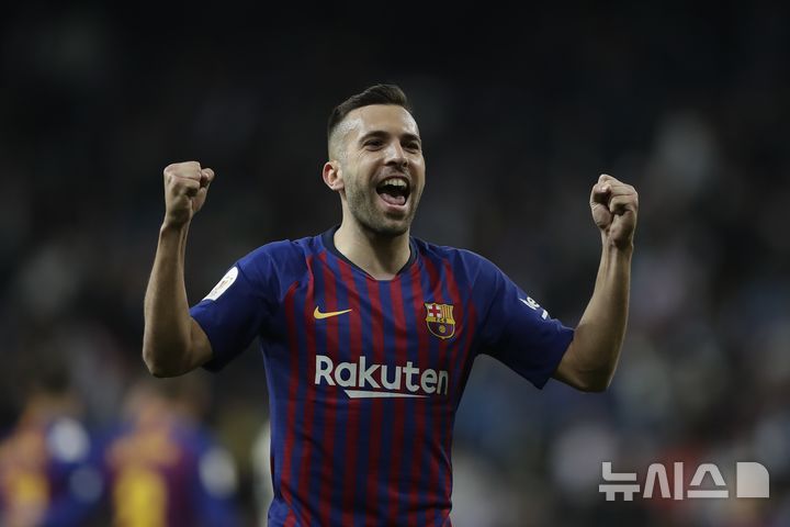 [마드리드=AP/뉴시스]바르셀로나 시절 조르디 알바. 2019.02.27.